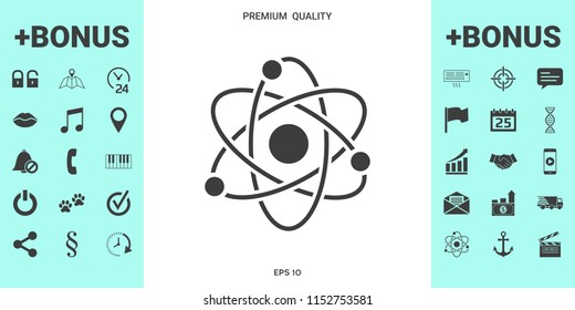 Atom symbol - science icon