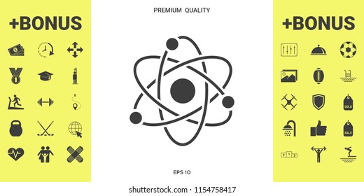 Atom symbol - science icon