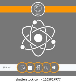 Atom symbol - science icon