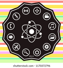 Atom symbol - science icon