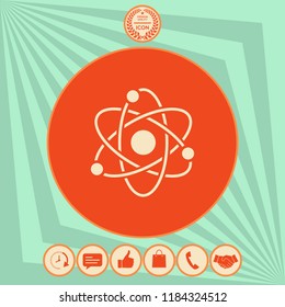 Atom symbol - science icon