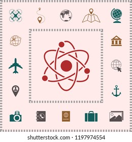 Atom symbol - science icon