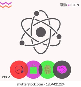 Atom symbol - science icon