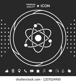 Atom symbol - science icon