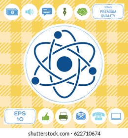Atom symbol - science icon