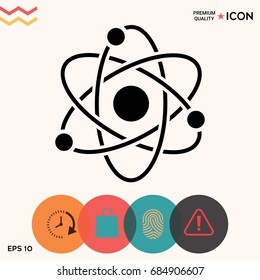 Atom symbol - science icon