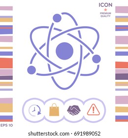 Atom symbol - science icon