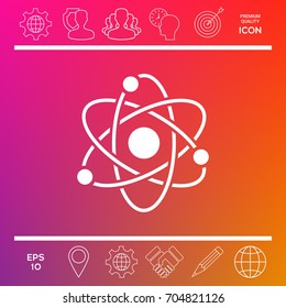 Atom symbol - science icon