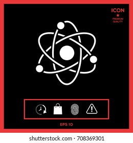 Atom symbol - science icon