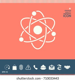 Atom symbol - science icon