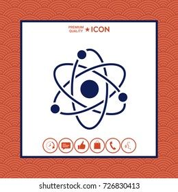 Atom symbol - science icon