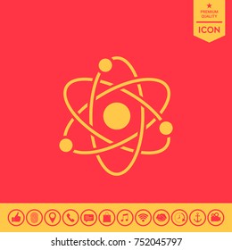 Atom symbol - science icon