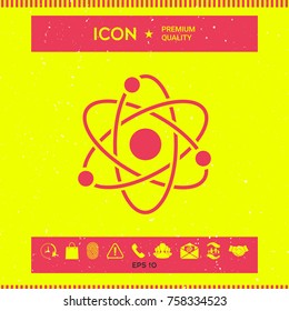 Atom symbol - science icon