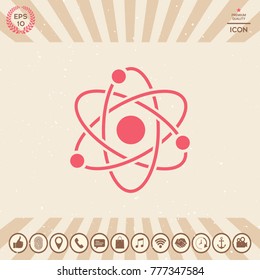 Atom symbol - science icon