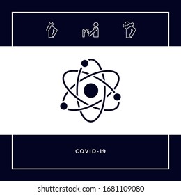 Ein Symbol - Wissenschaftssymbol. Grafische Elemente für Ihr Design