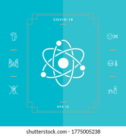Ein Symbol - Wissenschaftssymbol. Grafische Elemente für Ihr Design