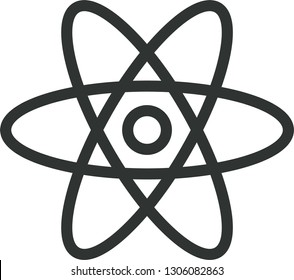 Atom Symbol Vector Icon