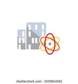 Atom Town Logo Icon Design