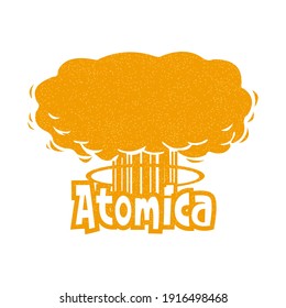 atom tshirt design vector - atomica