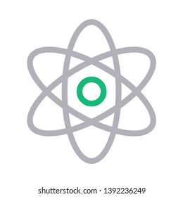 atom vector color line icon