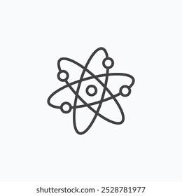 Atom vector flat icon set.eps