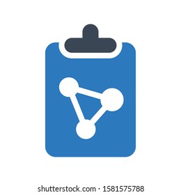 atom vector glyph color icon 