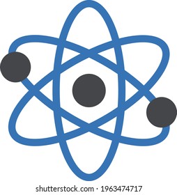 atom vector glyph colour icon