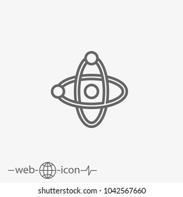 atom vector icon
