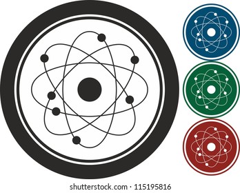 Atom, vector, icon