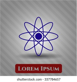 Atom vector icon