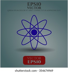 Atom vector icon