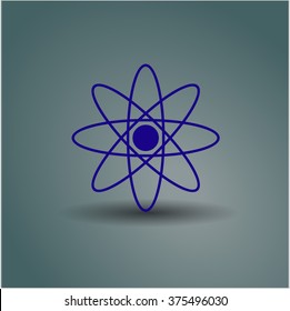 Atom vector icon