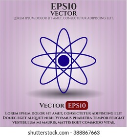 Atom vector icon