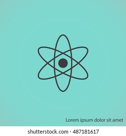 Atom vector icon
