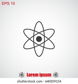 Atom vector icon