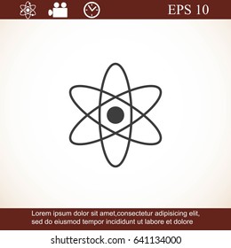 Atom vector icon