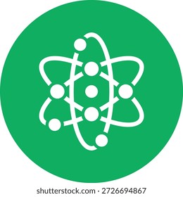 Ilustração de design de ícone de vetor de átomos