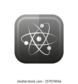 atom - vector icon, flat design