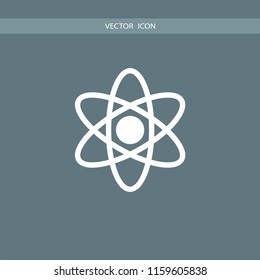 atom vector icon illustration 