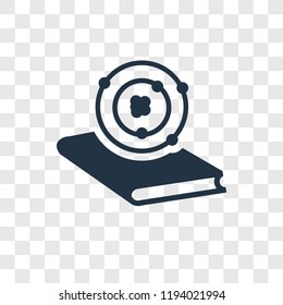 Atom vector icon isolated on transparent background, Atom transparency logo concept