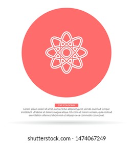atom Vector icon . Lorem Ipsum Illustration design