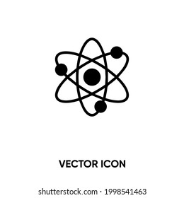 Atom vector icon. Modern, simple flat vector illustration for website or mobile app.Atomic symbol, logo illustration. Pixel perfect vector graphics	