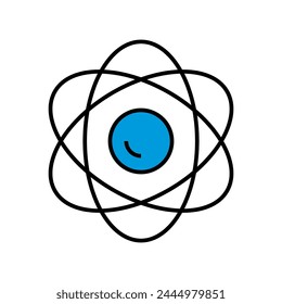 Atom vector icon. Science icon.