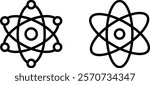 "Atom Vector Icon Set: Science and Innovation Designs for Technology, Education, and Scientific Projects"