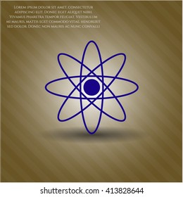 Atom vector icon or symbol
