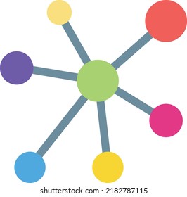 atom Vector illustration on a transparent background. Premium quality symmbols. Line Color vector icons for concept and graphic design. 
