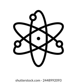 símbolo de línea de Vector atom