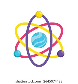 Ícones de estilo do Atom Vetor. Arquivo EPS 10.