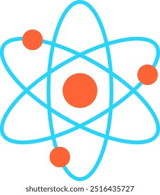 atom vector. symbol, icon, sign, science