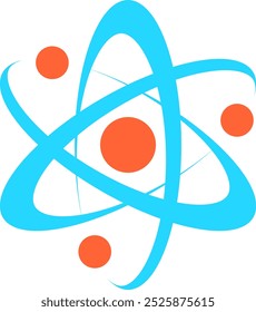 atom vector. symbol, icon, sign, science